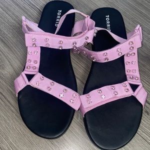 TORRID Velcro strapped sandals Lilac Purple